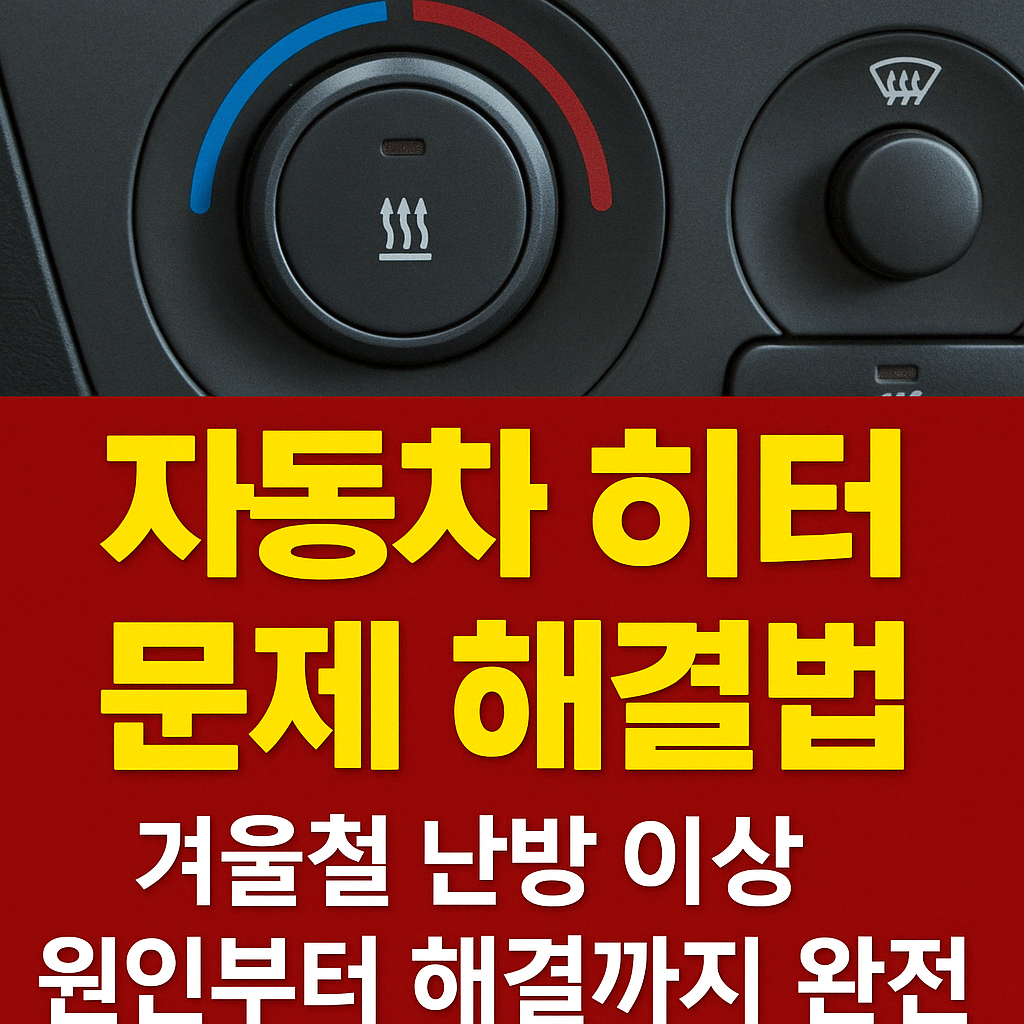 자동차 히터 점검하는 사람
