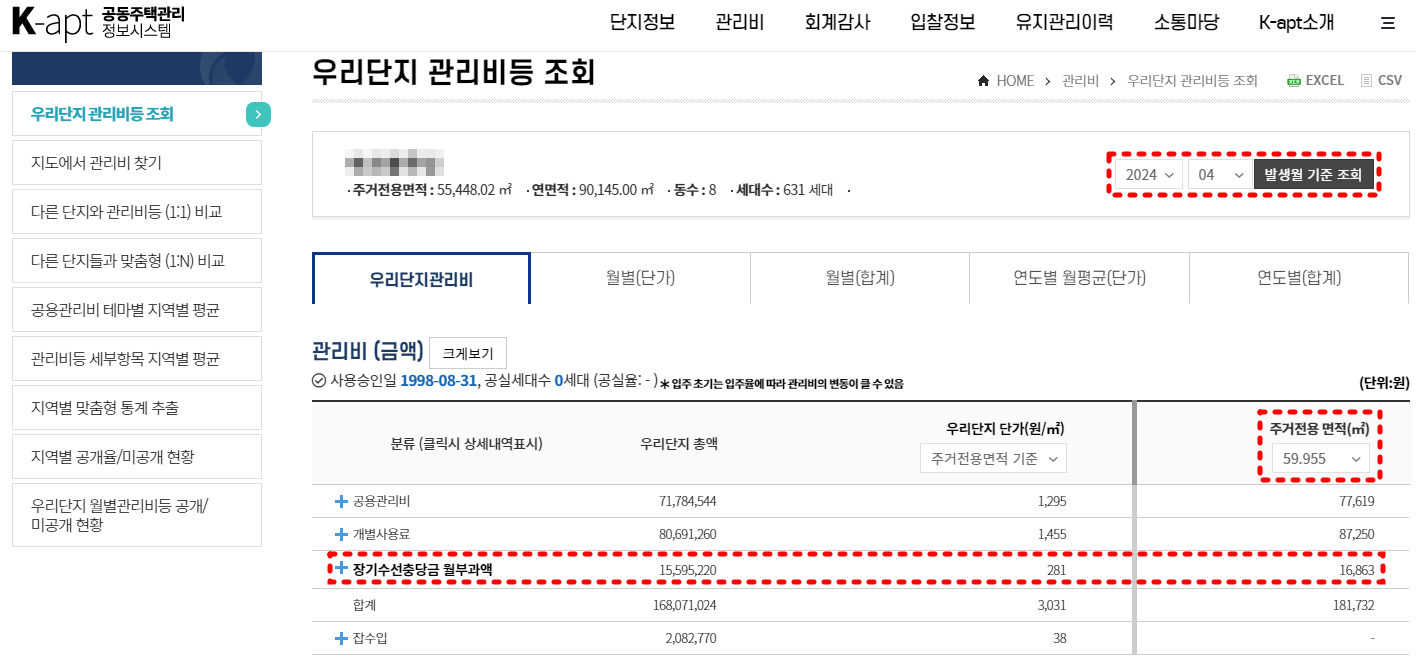 장기수선충당금 반환 확인하기 아파트 세입자