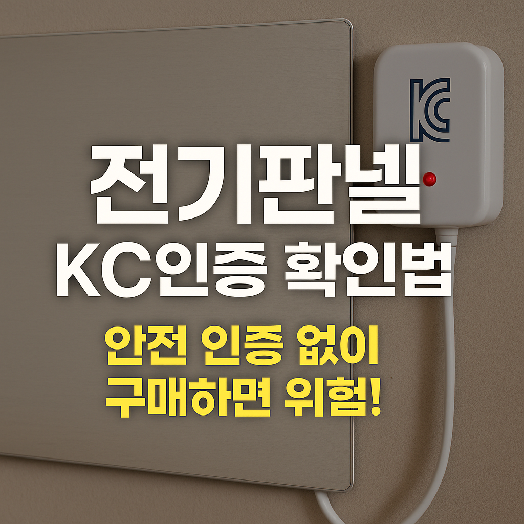 전기판넬 KC인증
