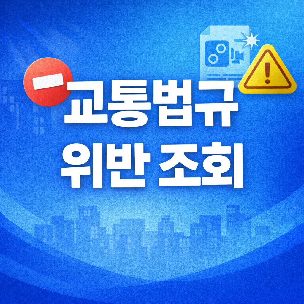 교통법규 위반 조회