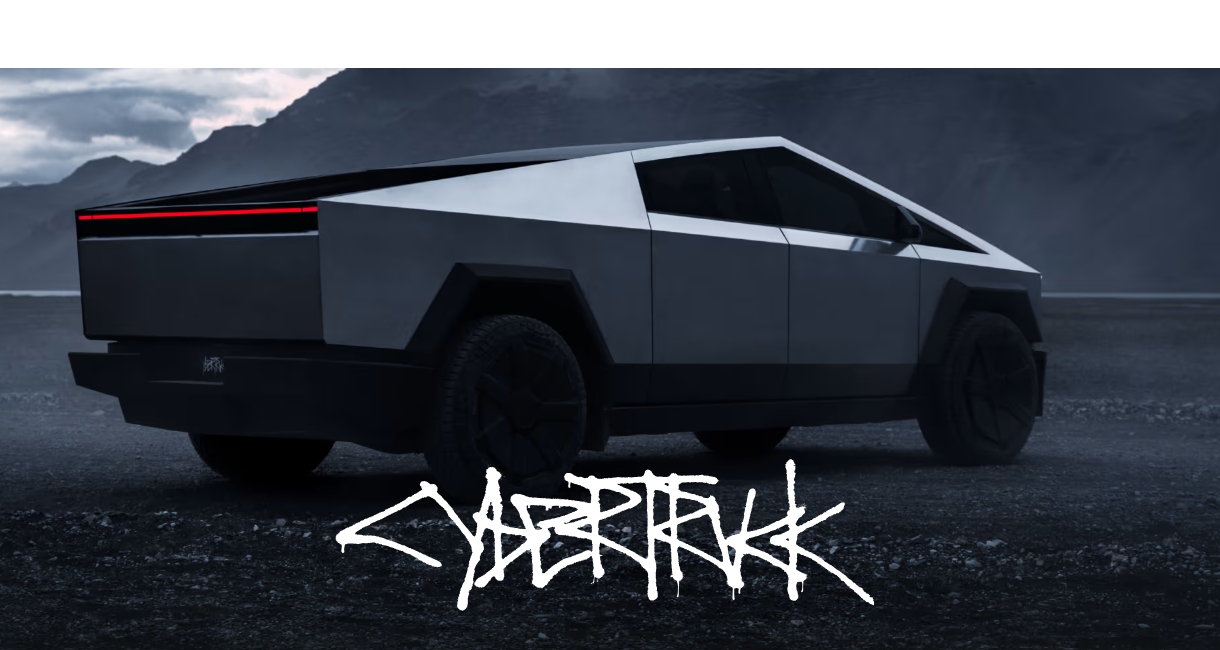 테슬라 사이버트럭 후측면