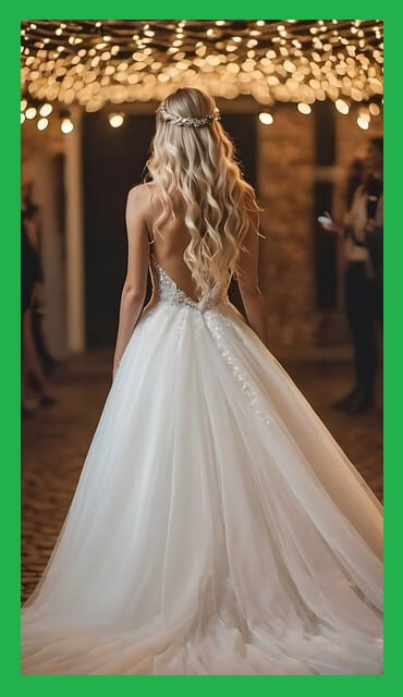 결혼식-신부-뒷모습