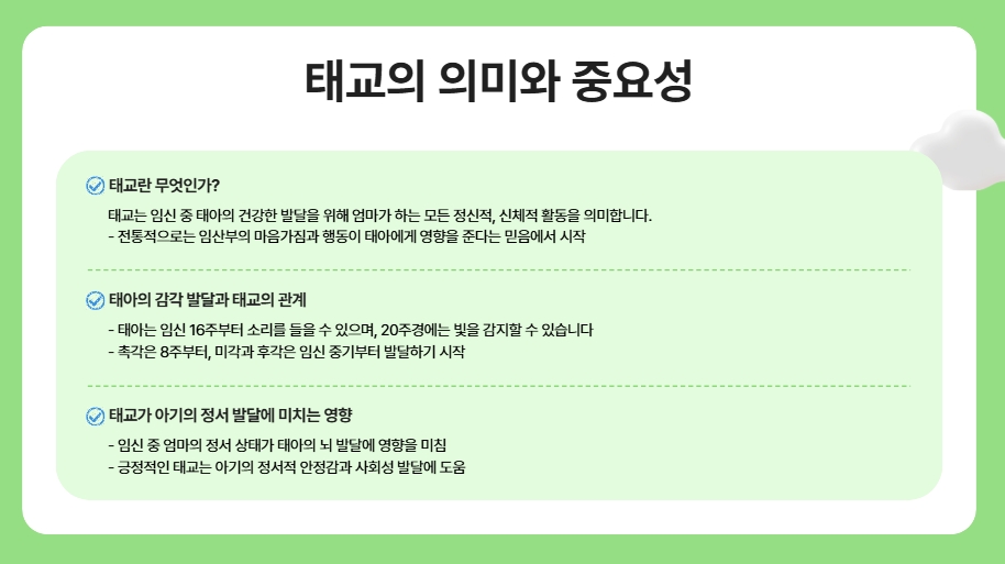 임신 기간 태교의 중요성: 행복한 엄마가 만드는 아기의 건강과 정서