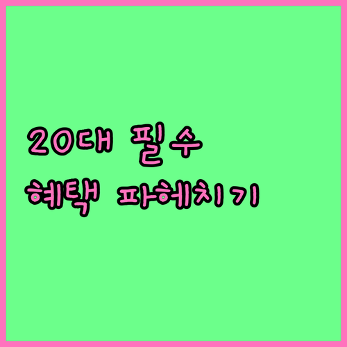 20대 필수템 신한 Hey Young