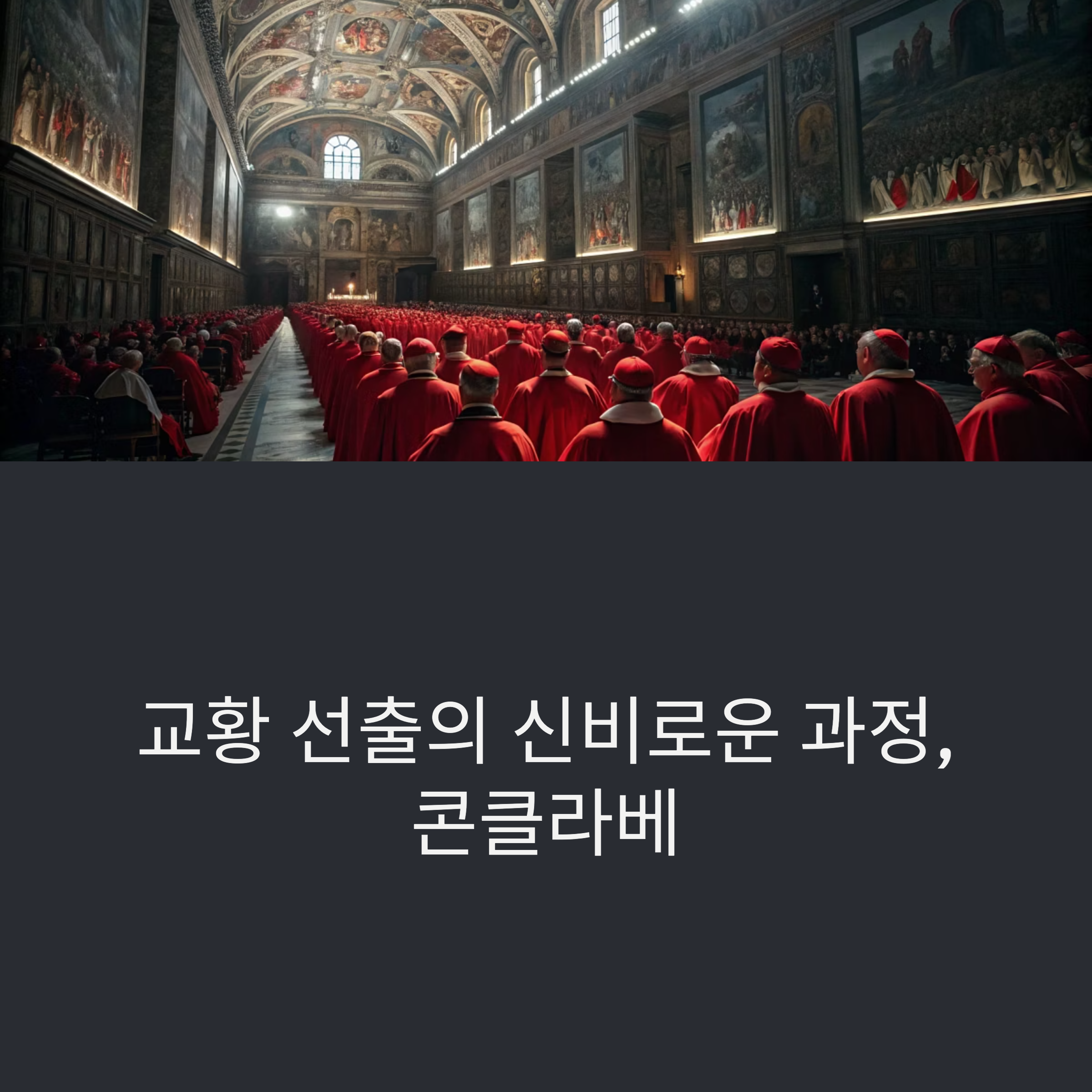 콘클라베에서 새로운 교황을 선출하는 과정