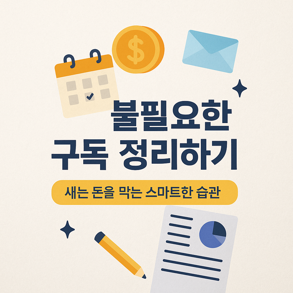 불필요한 구독 정리하기