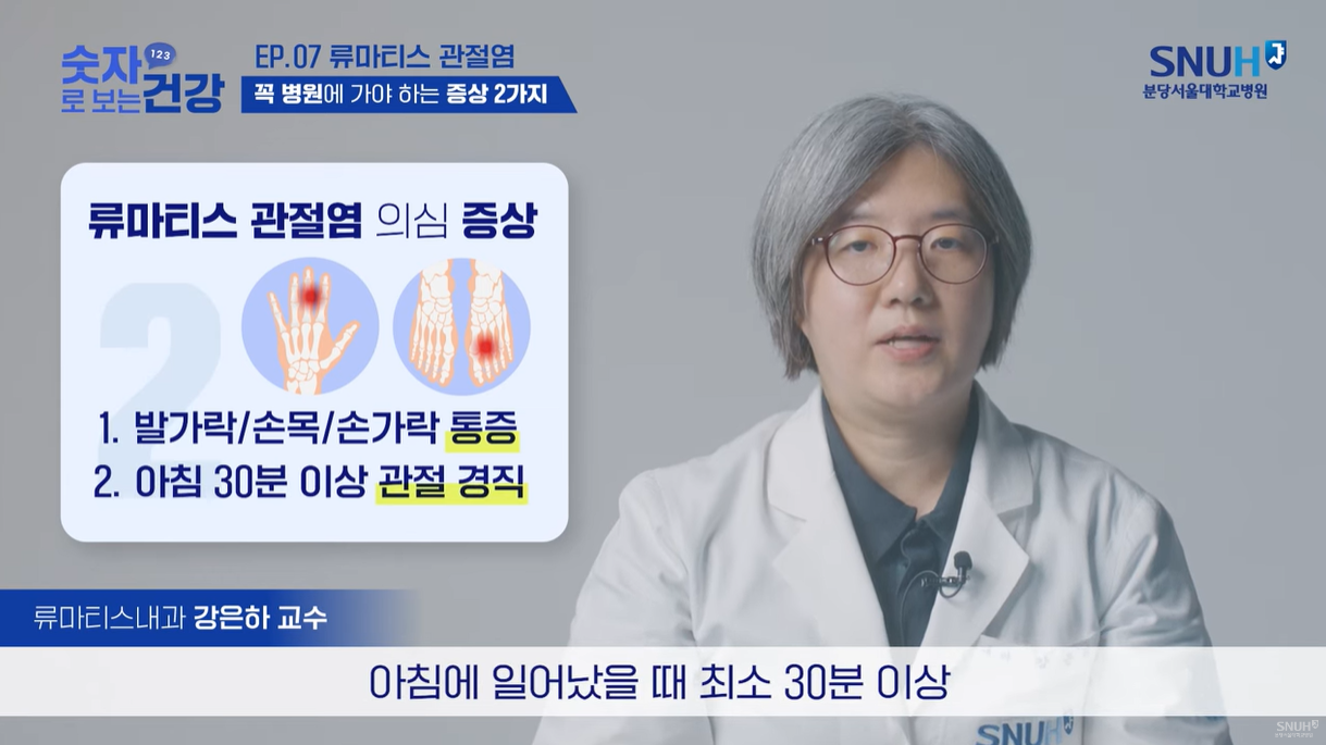 조조경직, 손가락 발가락 통증
