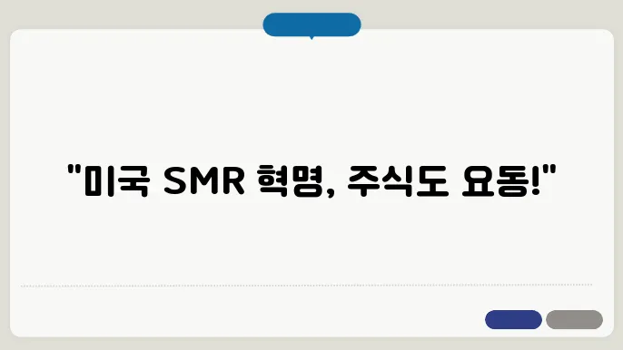 미국 SMR 원전 관련 주요 동향