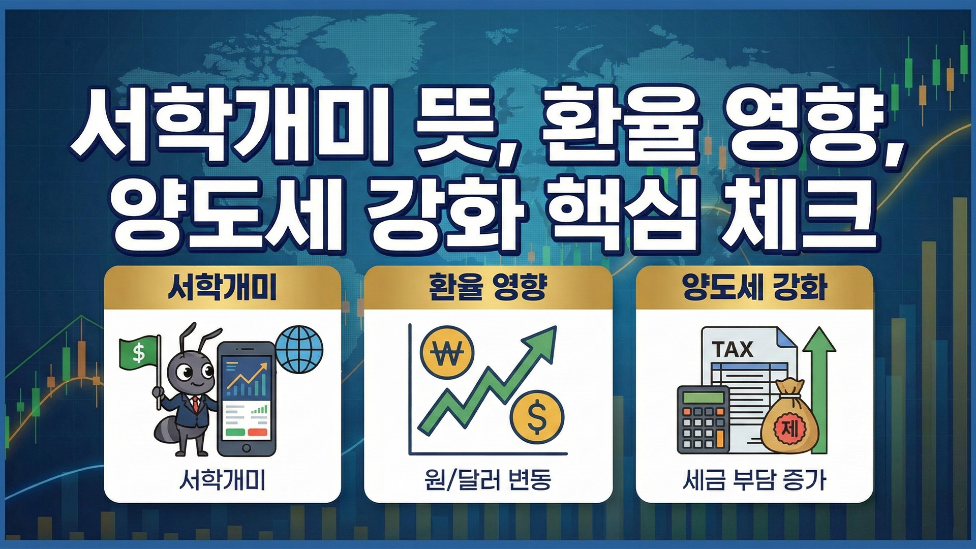 서학개미 뜻, 환율 영향, 양도세 강화 핵심 체크 썸네일