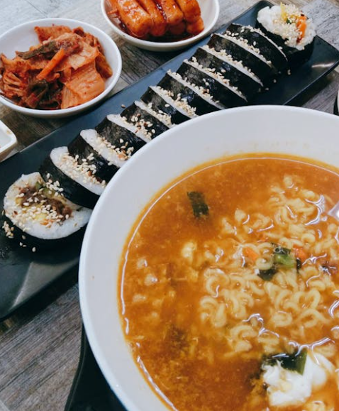 김밥 라면 세트