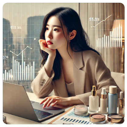 화장품-관련주-관심이-있는-여성