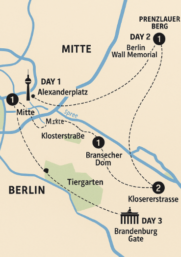 베를린 여행 지도 사진