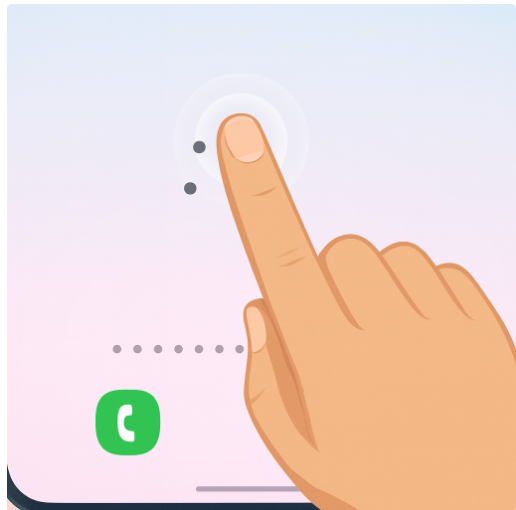 방법 1: 홈화면 빈 공간 길게 누르기