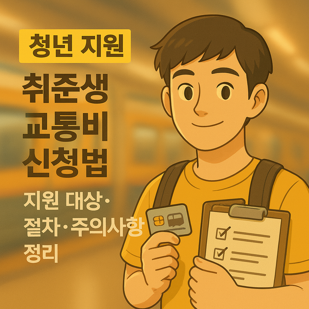 [청년 지원] 취준생 교통비 신청법 ｜ 지원 대상&middot;절차&middot;주의사항 정리