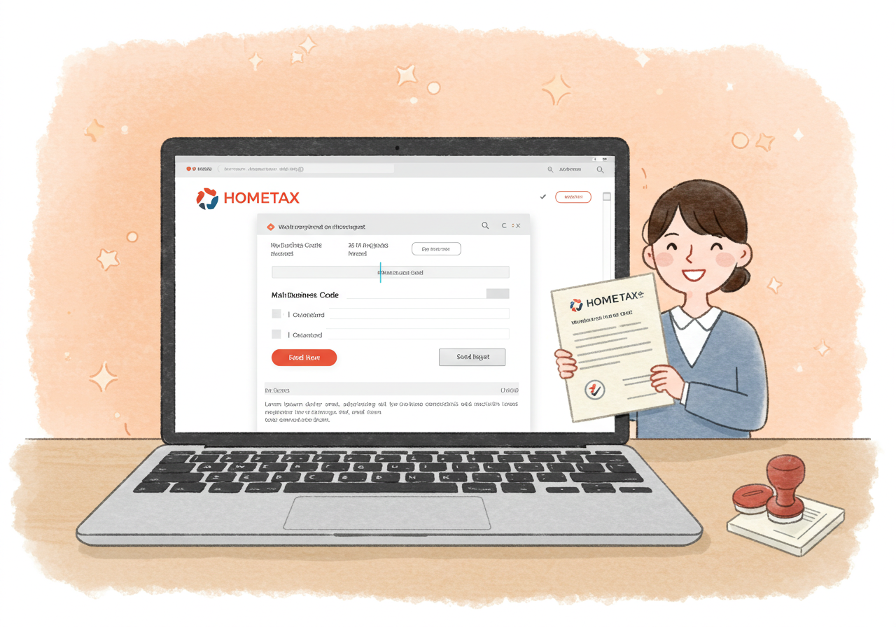 주업종코드확인서 발급 완벽 꿀팁&amp;#44; 홈택스 5분 만에 끝내기!