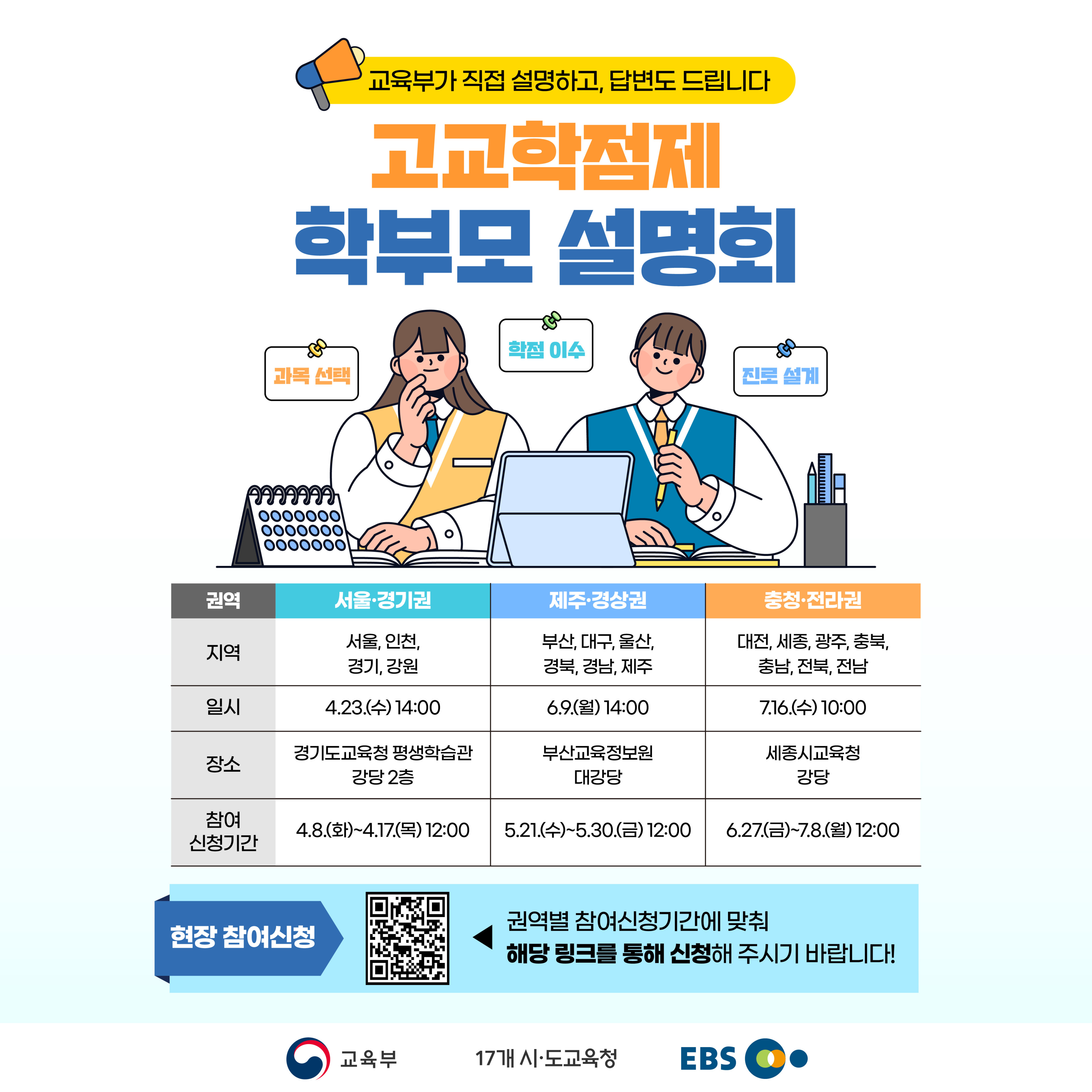 찾아가는 고교학점제 학부모 설명회 개최(출처: 교육부)