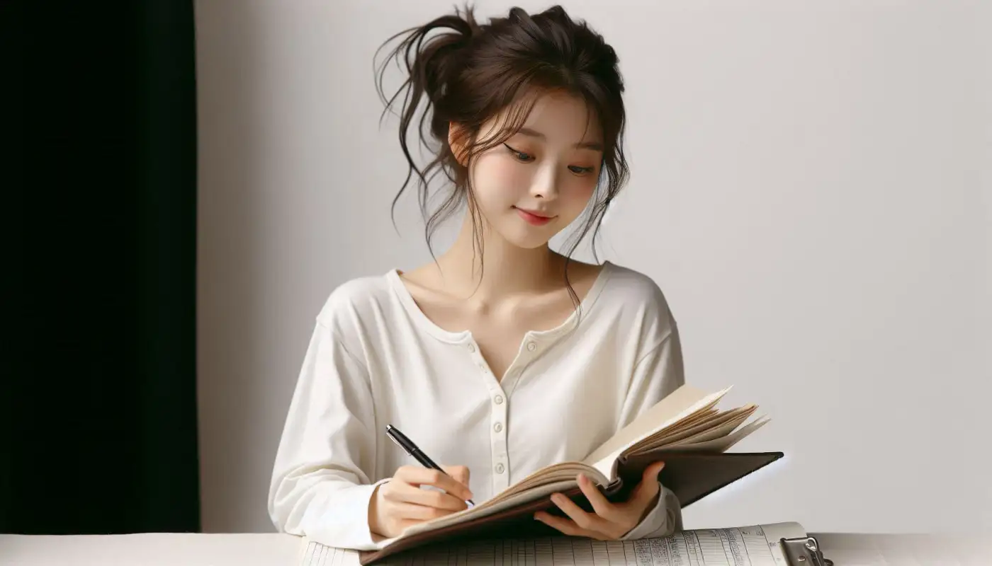 스테이킹-이란-뜻을-알아보고-가상자산-관리하는-여성의-모습