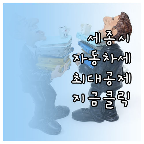 2025년 세종시 자동차세 연납 공제..