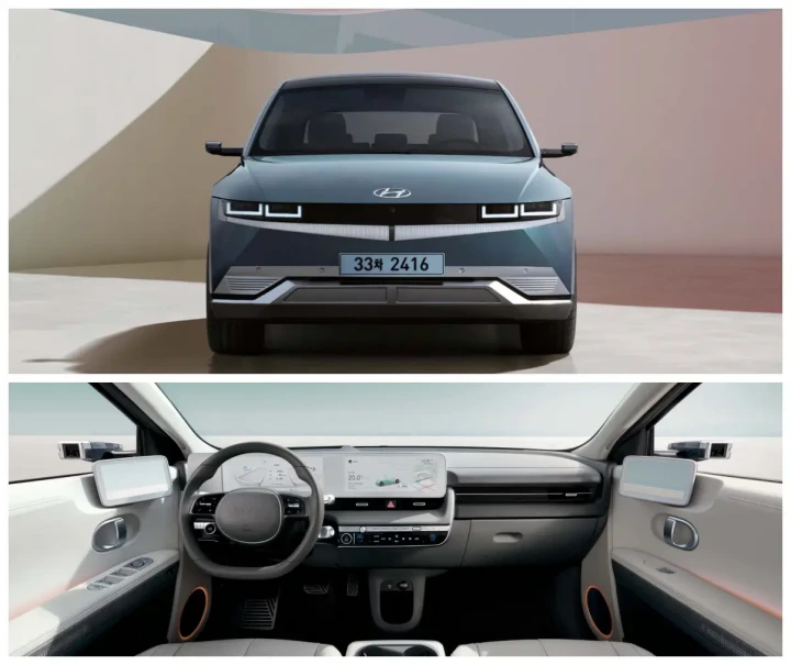 아이오닉5-정면과-내부사진