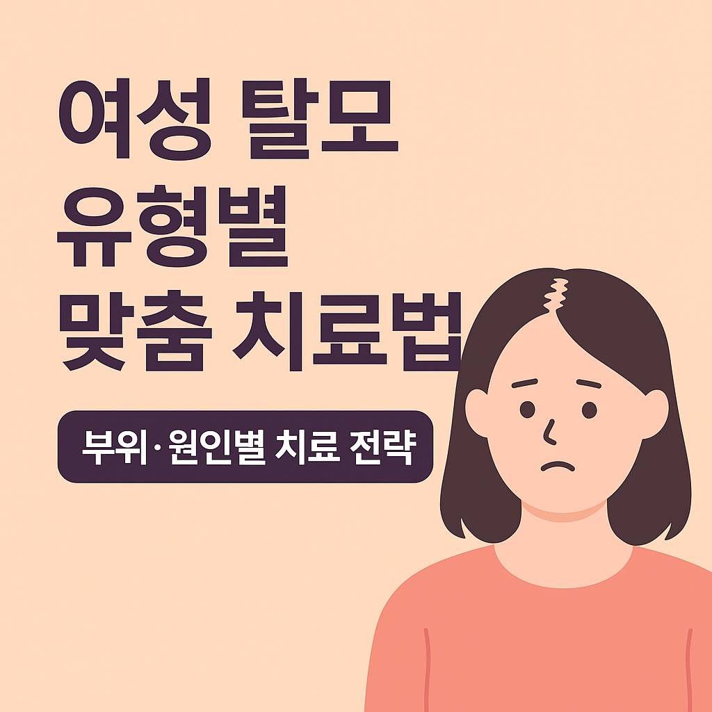 여성 탈모 치료 유형별 치료법