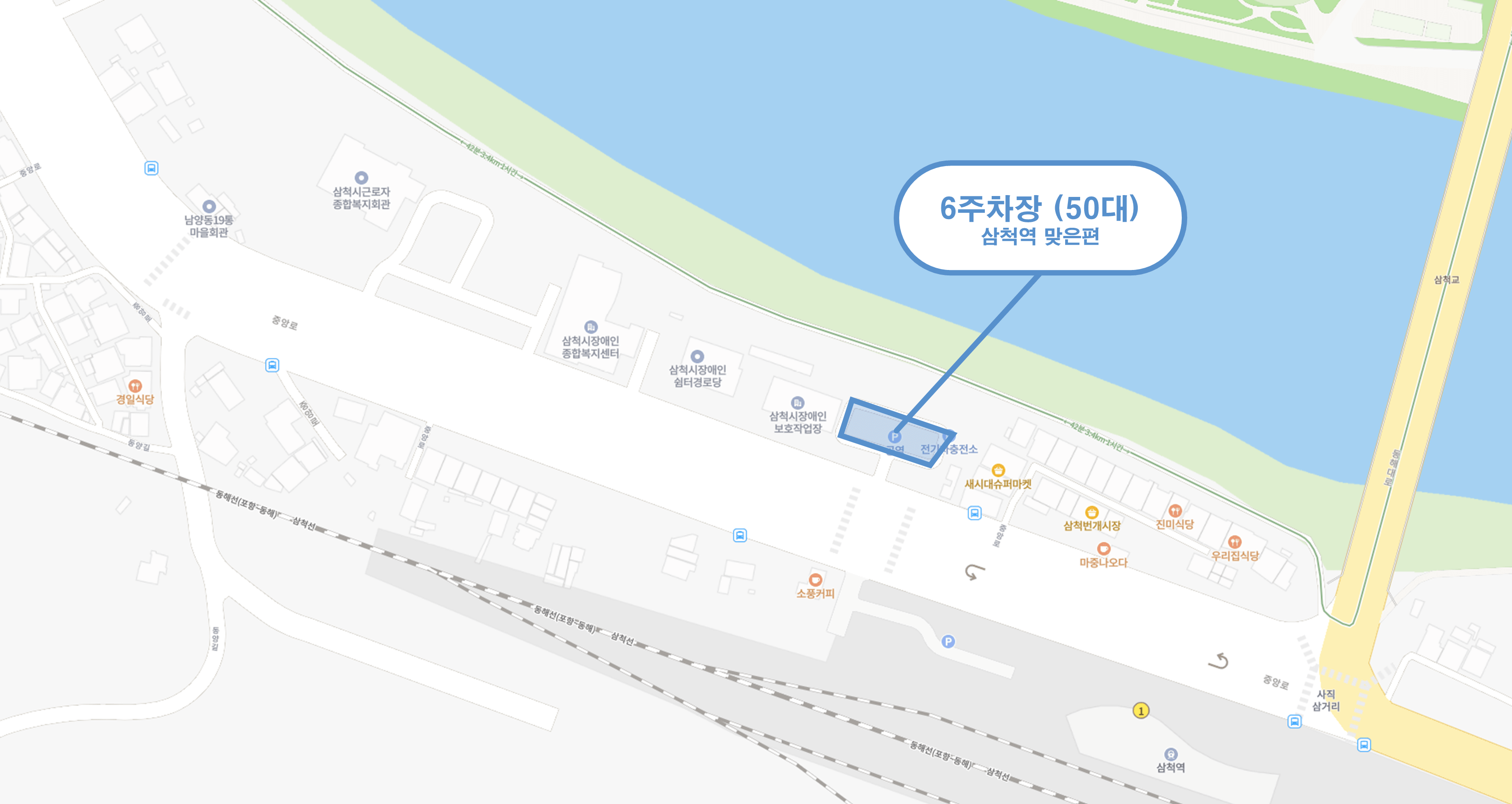 삼척 장미축제 주차장