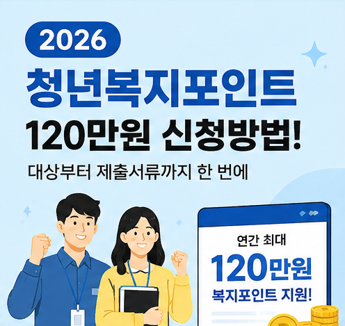 2026 청년복지포인트 120만원 신청방법! 대상부터 제출서류까지 한 번에