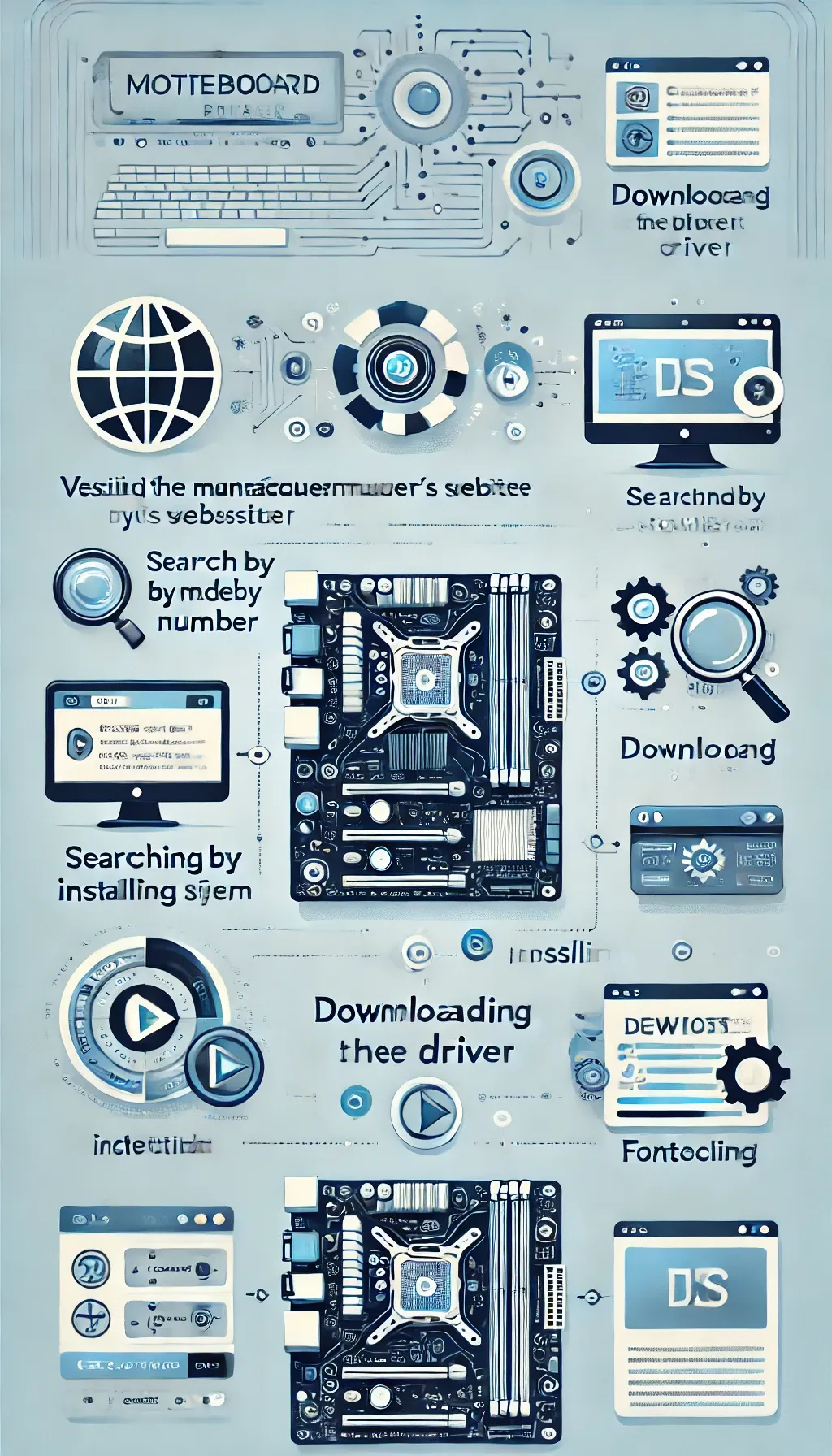 메인보드 드라이버 다운로드 및 설치를 위한 단계별 가이드 이미지
