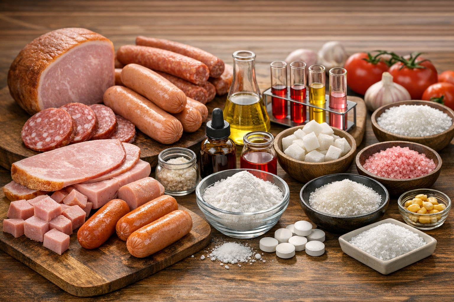 가공육 식품 첨가물 예시 이미지