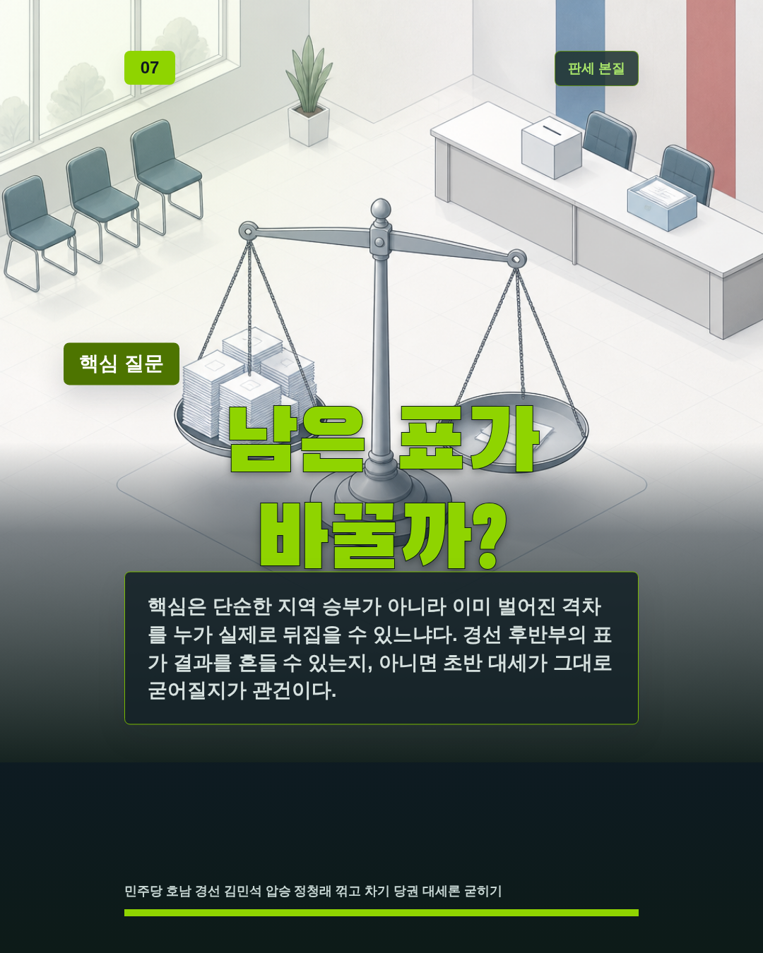 남은 표가 바꿀까?