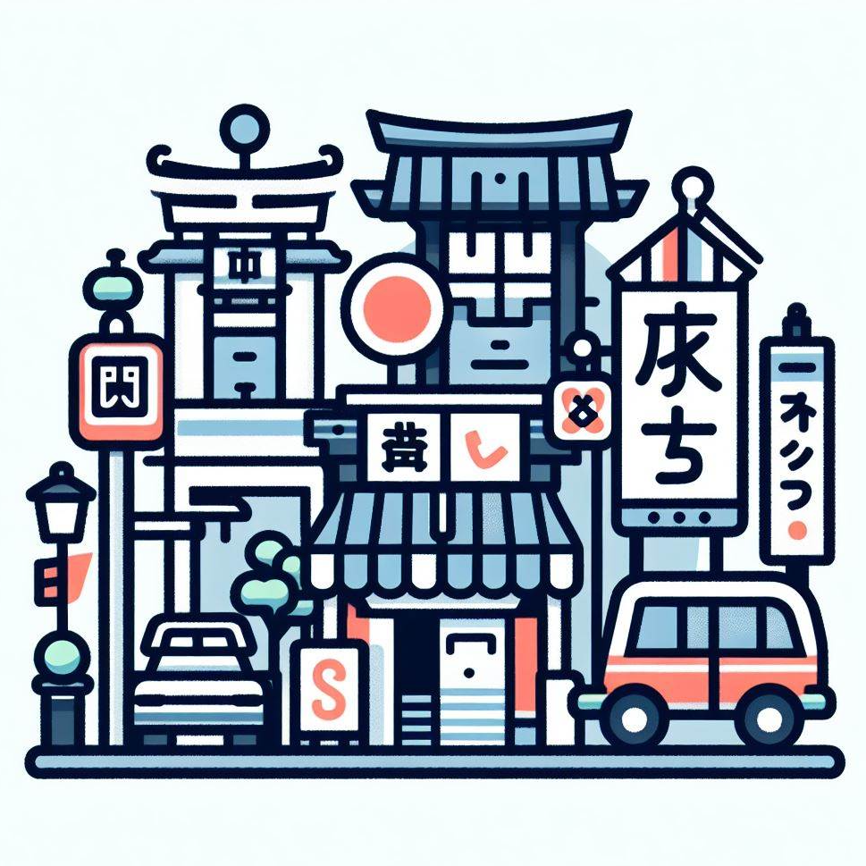 일본 길거리 아이콘