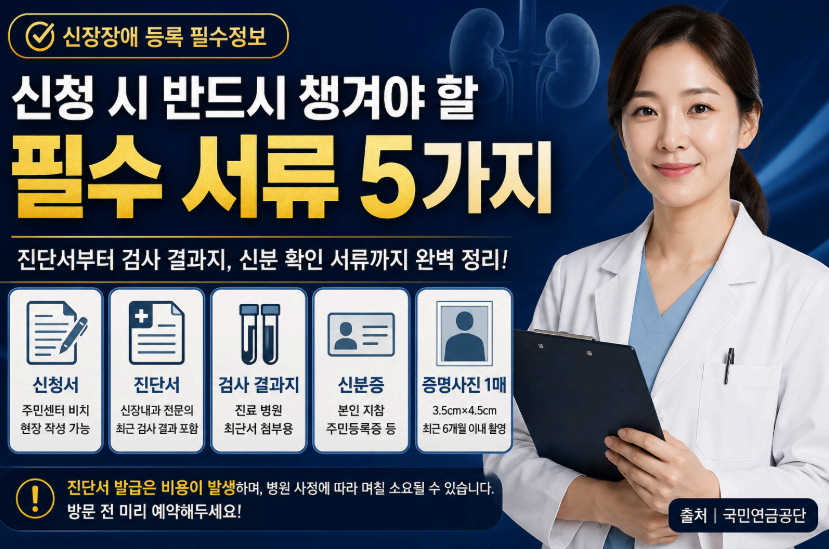 신청 시 반드시 챙겨야 할 필수 서류 5가지 이미지사진