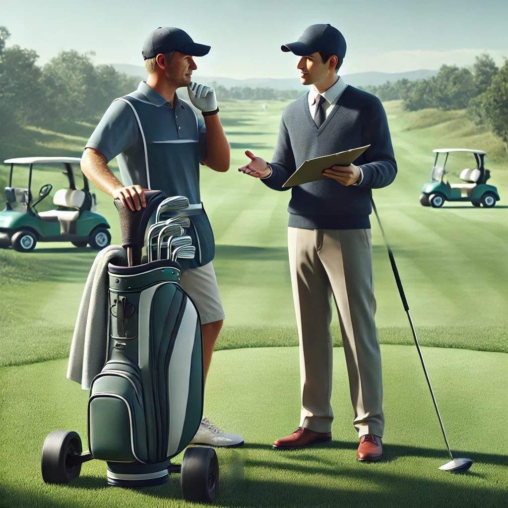 골프 캐디에 관련된 사진