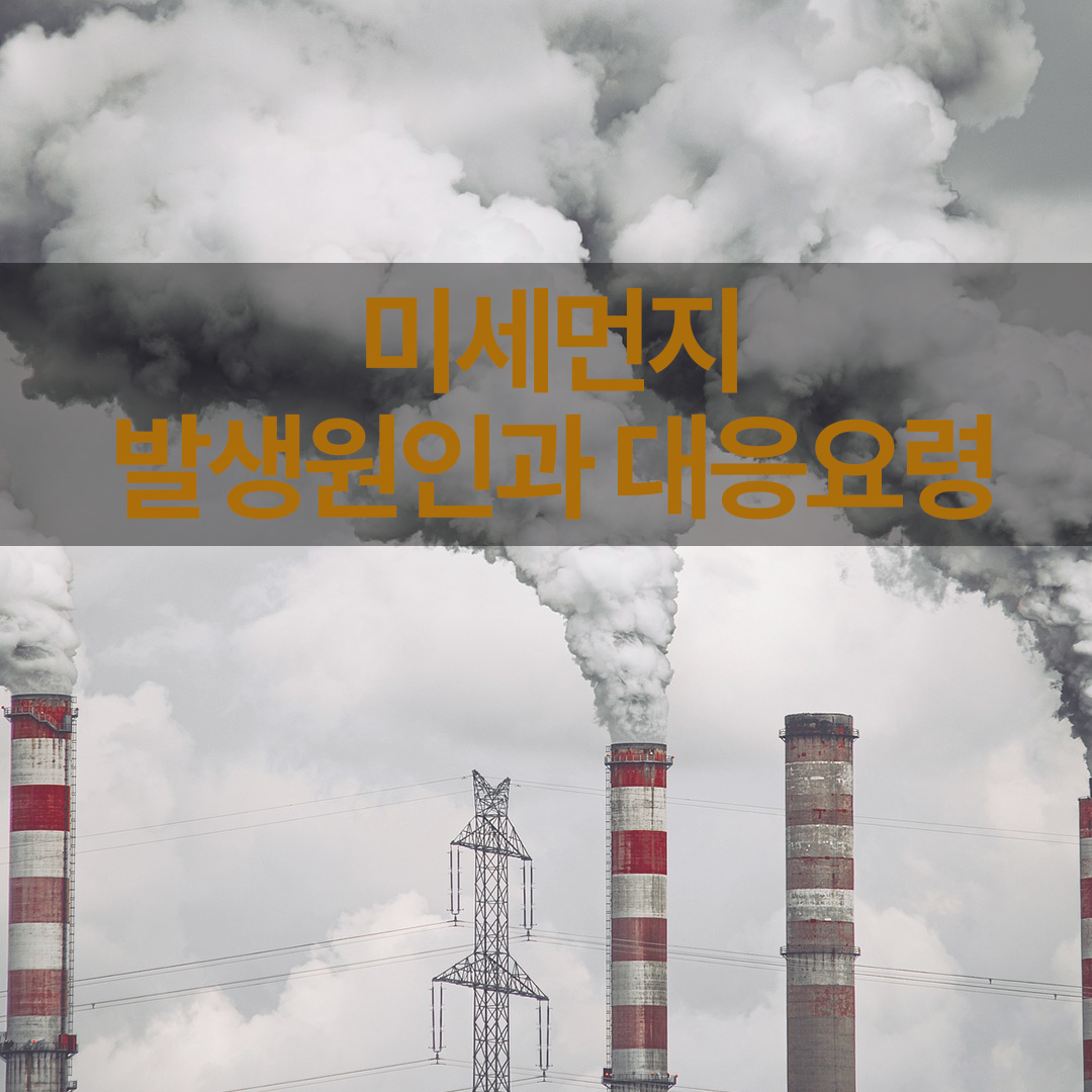 미세먼지 발생원인과 대응요령