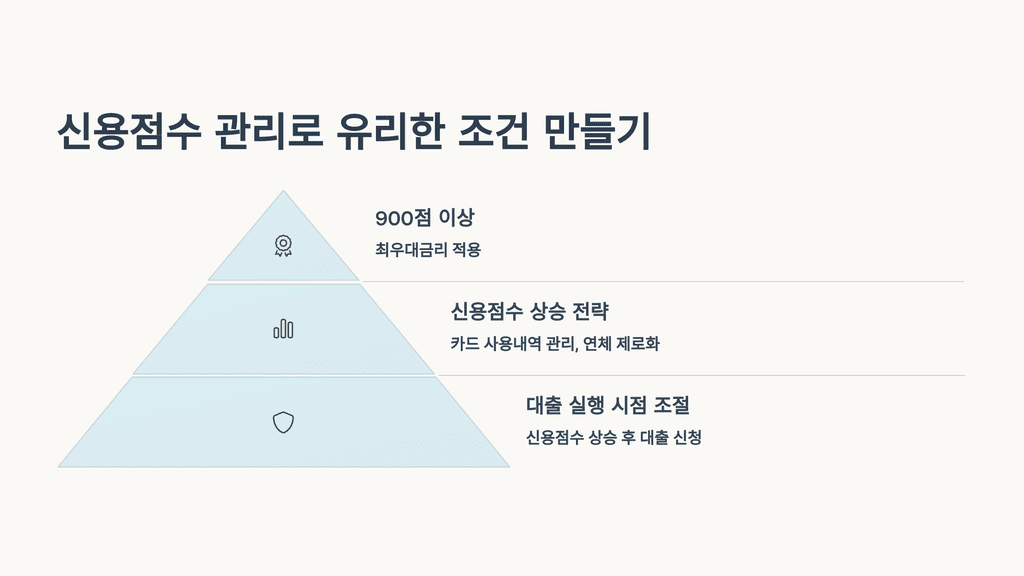 신용점수 관리로 유리한 조건 만들기