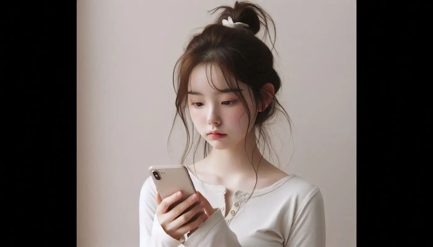 갤럭시-ai-사용법을-알아보는-여성의-모습