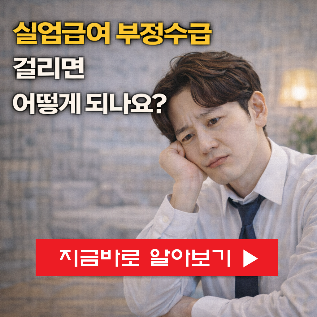 "설마 걸릴까?" 2026년 실업급여 부정수급 적발 사례: 5배 환수와 형사처벌의 진실