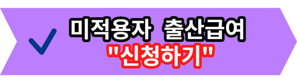 미적용자 출산급여 "1인사업자" 신청