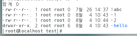 리눅스 특수문자 파일
