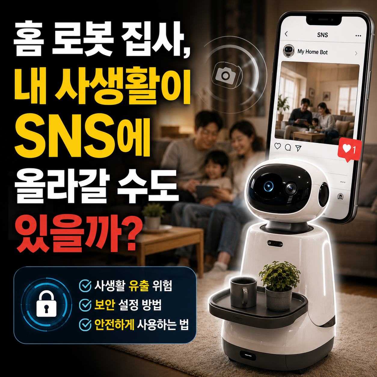 홈 로봇 보안, 카메라&middot;마이크보다 먼저 확인할 사생활 보호 설정 이미지