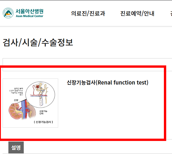 신장 검사방법 알아보기