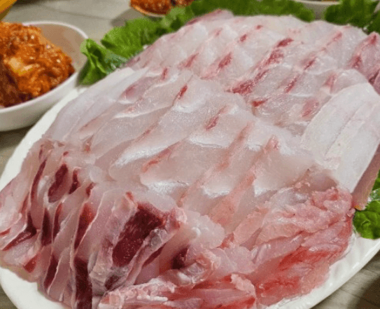 민어회