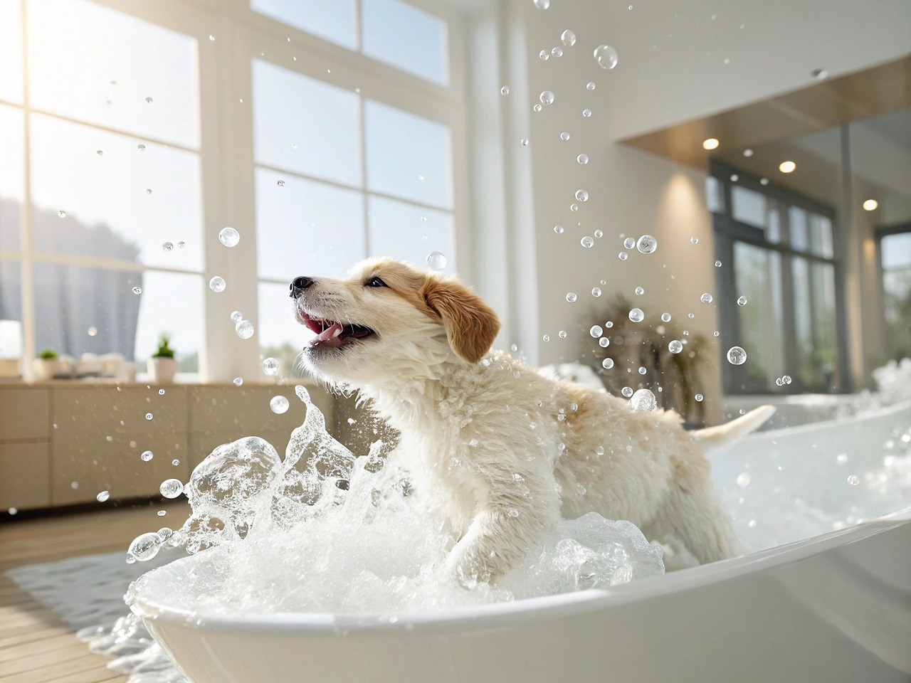 강아지목욕물온도
