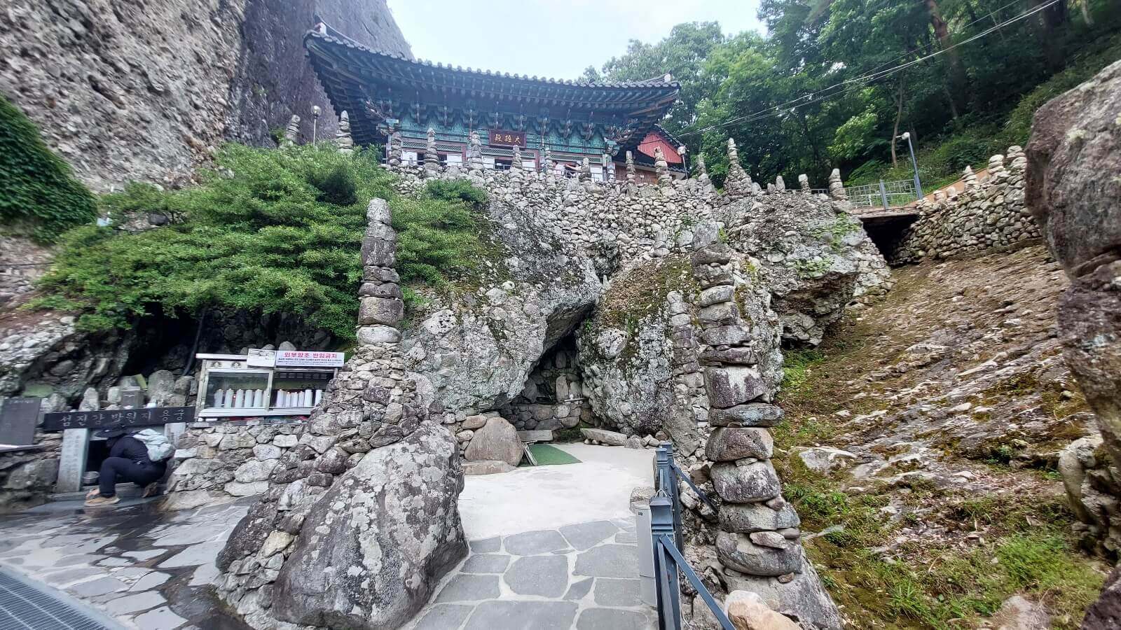 마이산 탑사와 돌탑 사진