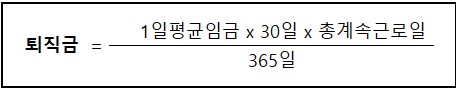 퇴직금 지급규정