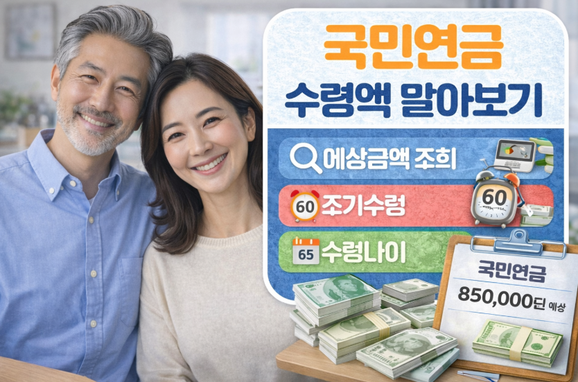 국민연금 수령액 알아보기! 간단 방법! 총정리!
