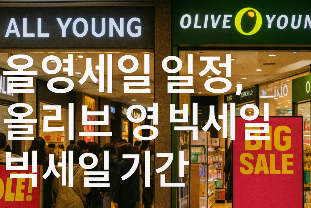 올리브영 빅세일 일정 언제? 이번 세일 놓치면 후회하는 이유