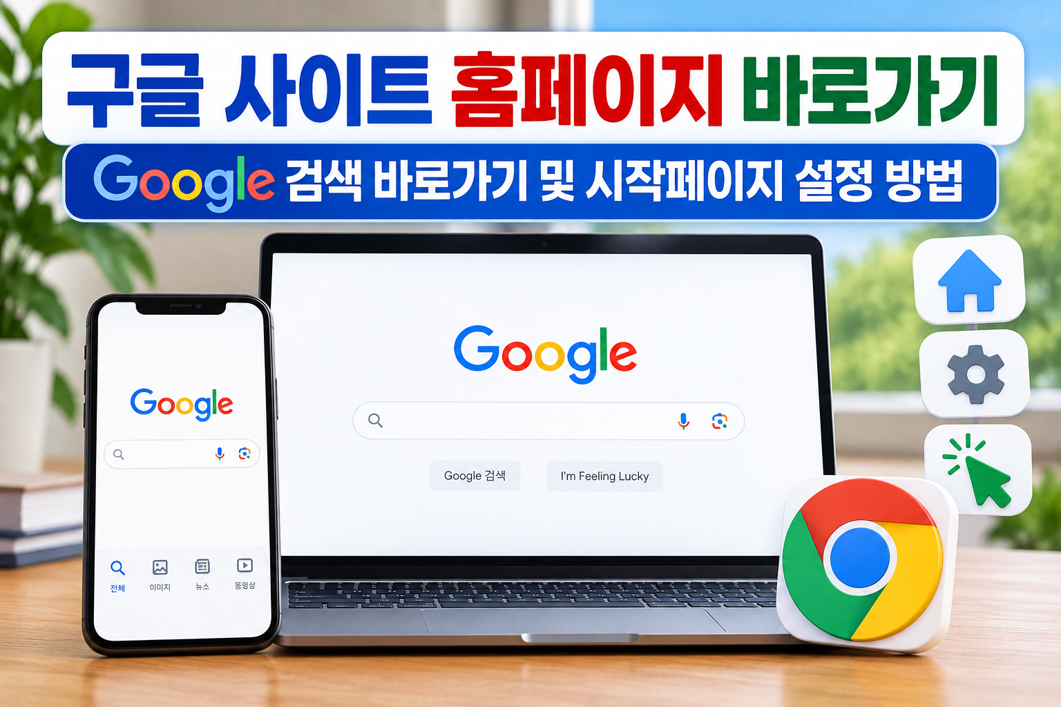 구글 사이트 홈페이지 바로가기｜Google 검색 바로가기 및 시작페이지 설정 방법 관련 사진