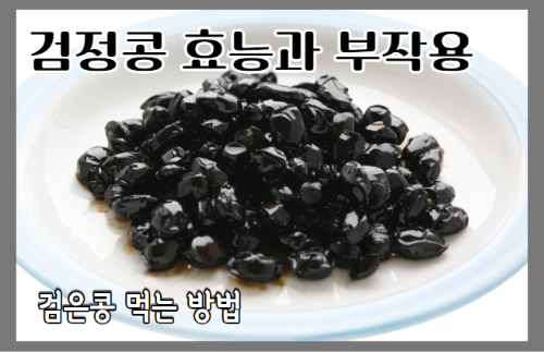 검정콩 효능 8가지와 부작용 및 먹는 방법