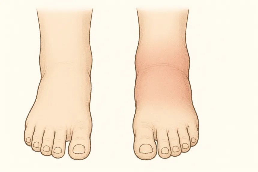 발목이 붓는 이유