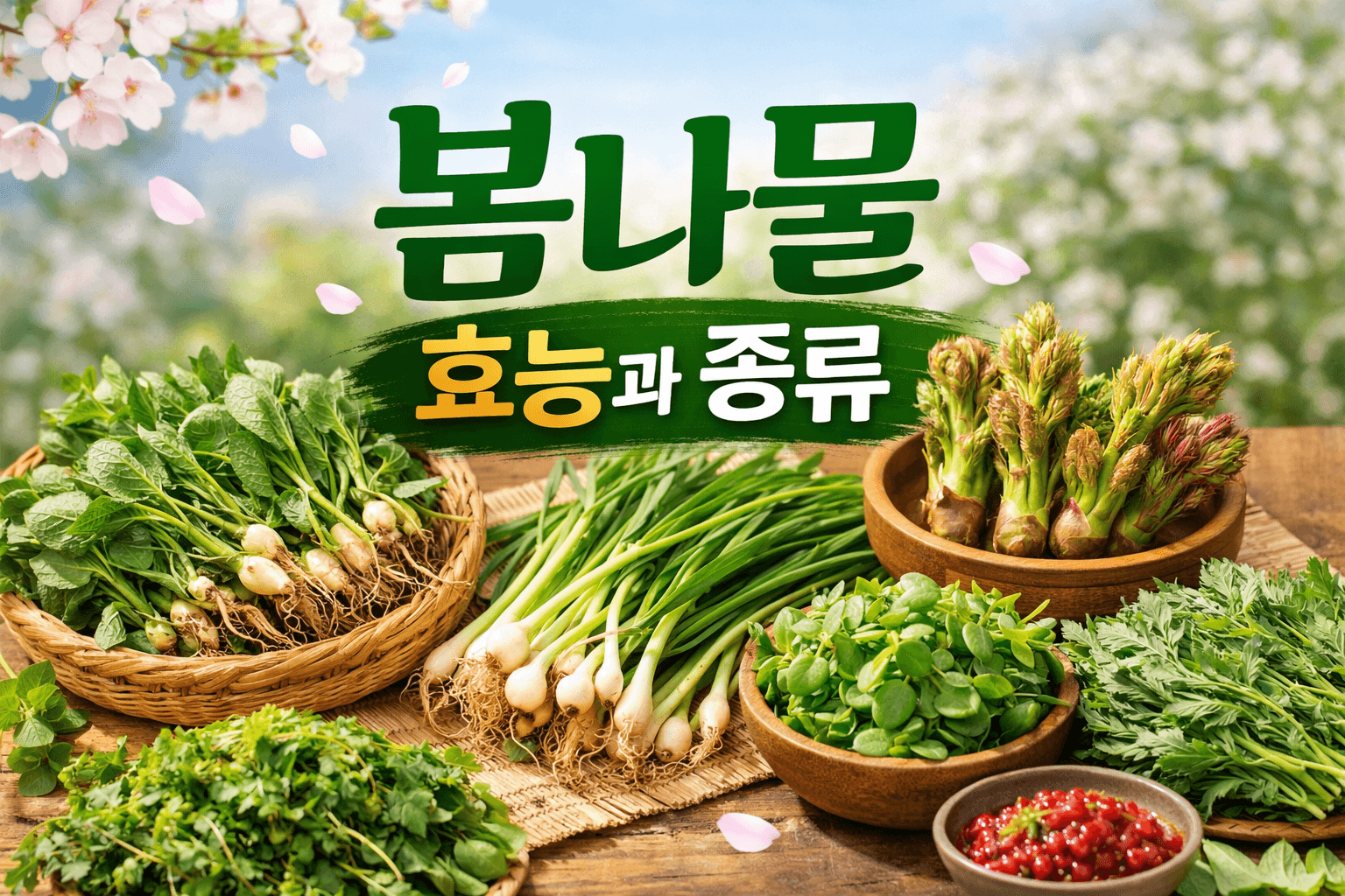 봄나물 효능과 종류 완벽 정리, 꼭 먹어야 하는 이유